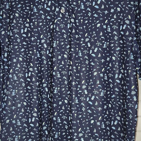 New Jack Nicklaus Eco Choice Mens Navy Vacation Print Polo Golf Shirt SMALL XXL - Picture 6 of 9